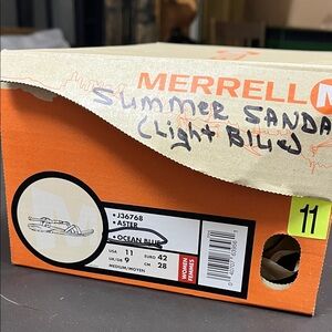 Merrell Aster Light Blue Sandals Sz 11 NIB